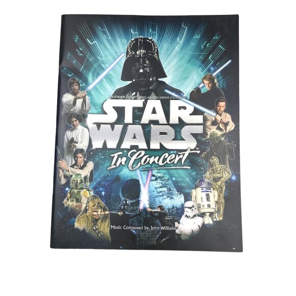 Star Wars In Concert Tour Program Book Oversized Softcover 12x16" John Williams - Picture 5 of 5